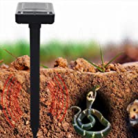 Harddo Solar Power - Ahuyentador de animales por ultrasonidos- funciona con pilas- impermeable- repelente de plagas para…